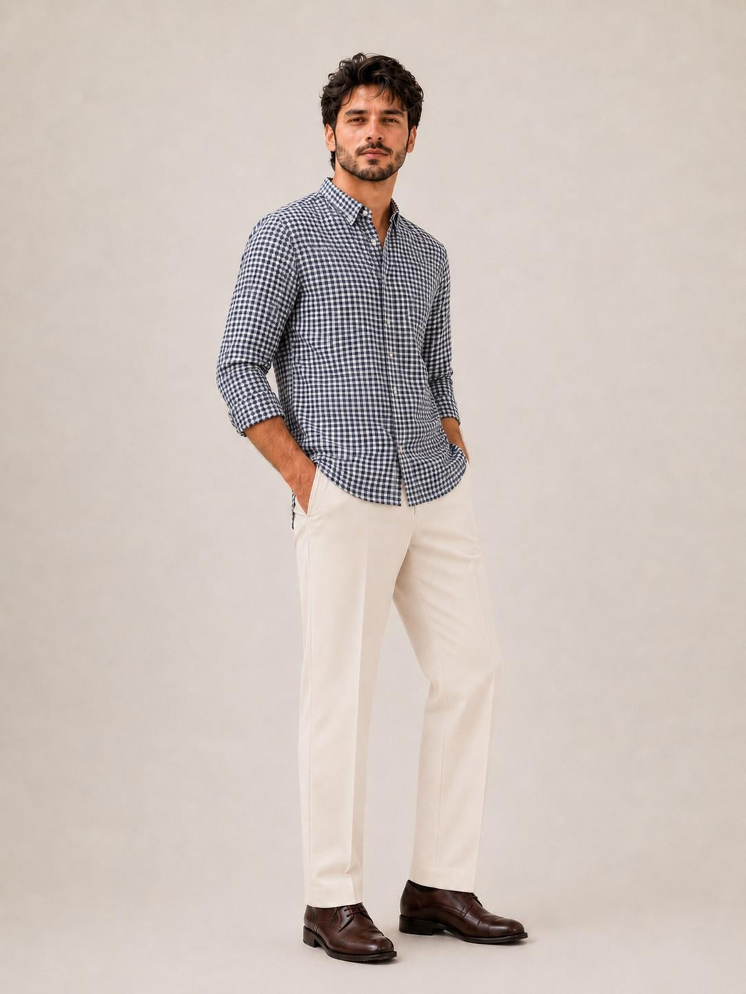 Cobalt Grid Shirt