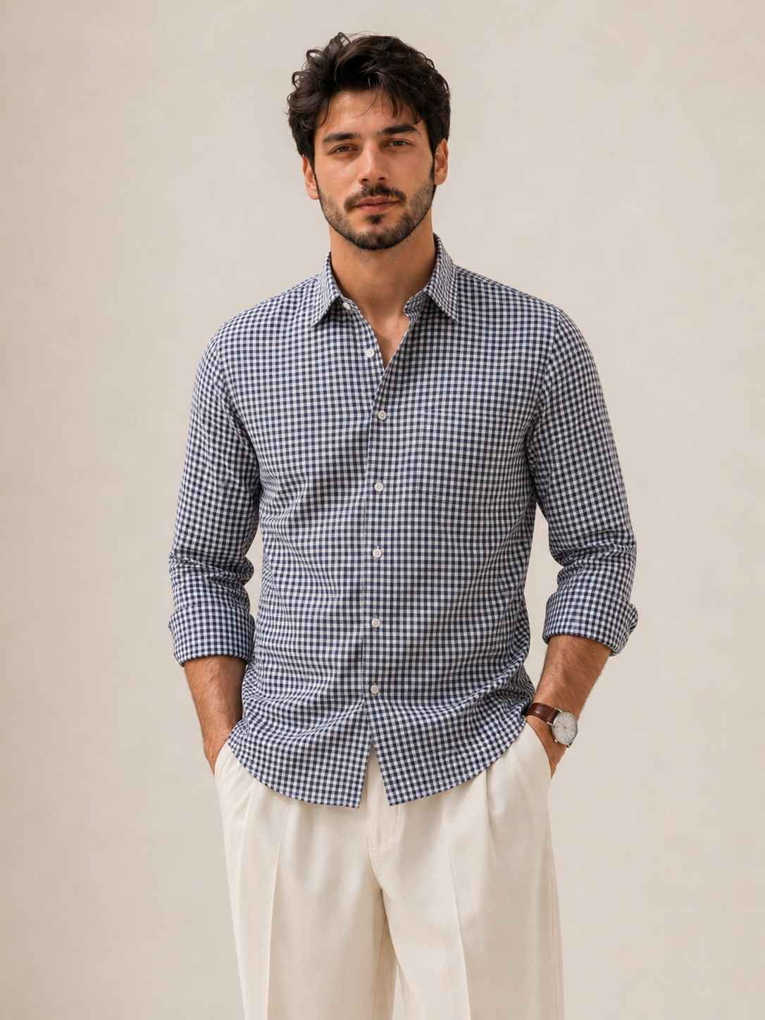 Cobalt Grid Shirt