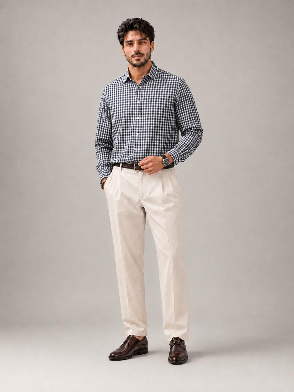 Cobalt Grid Shirt