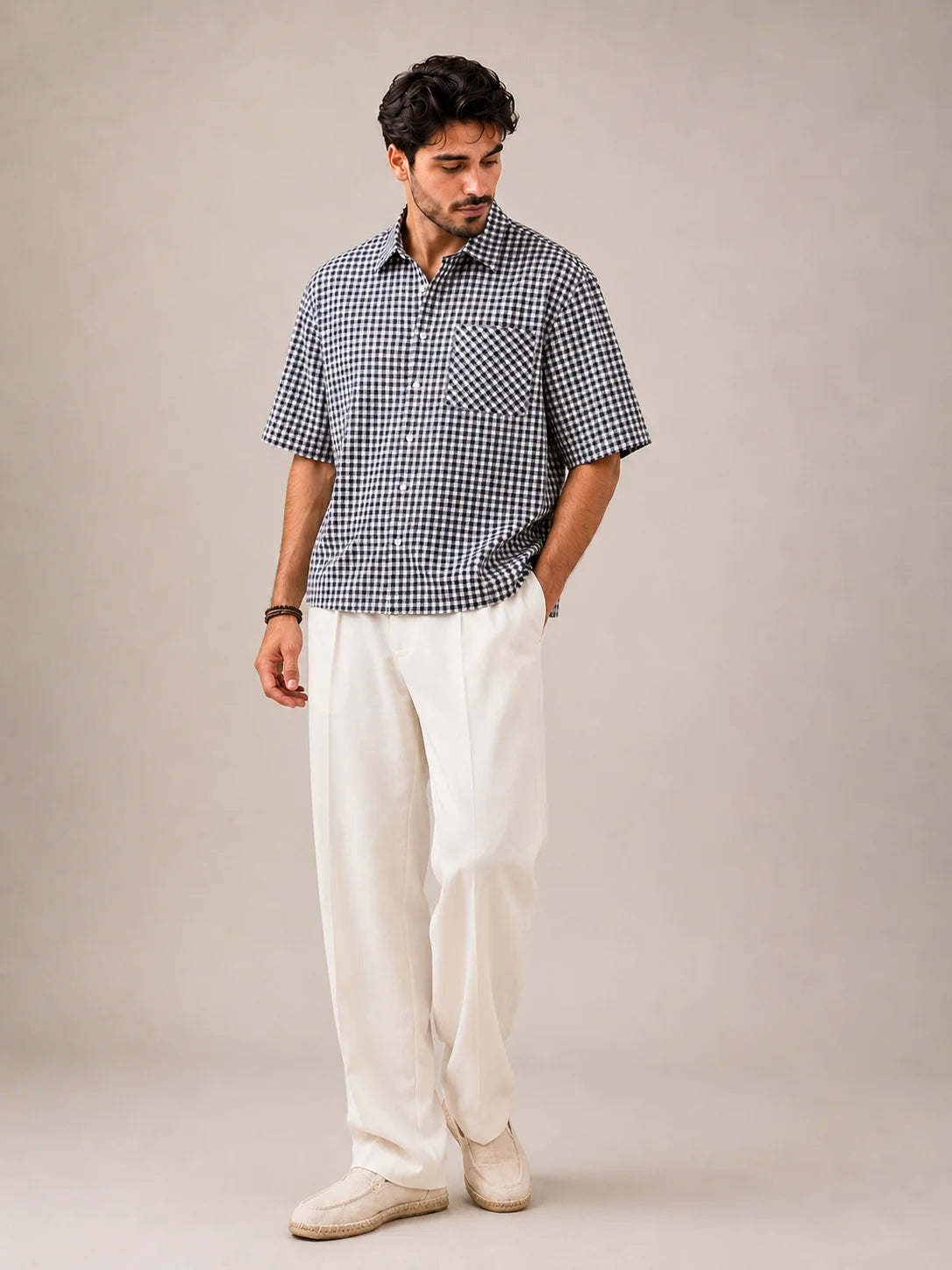 Navy Mosaic Shirt