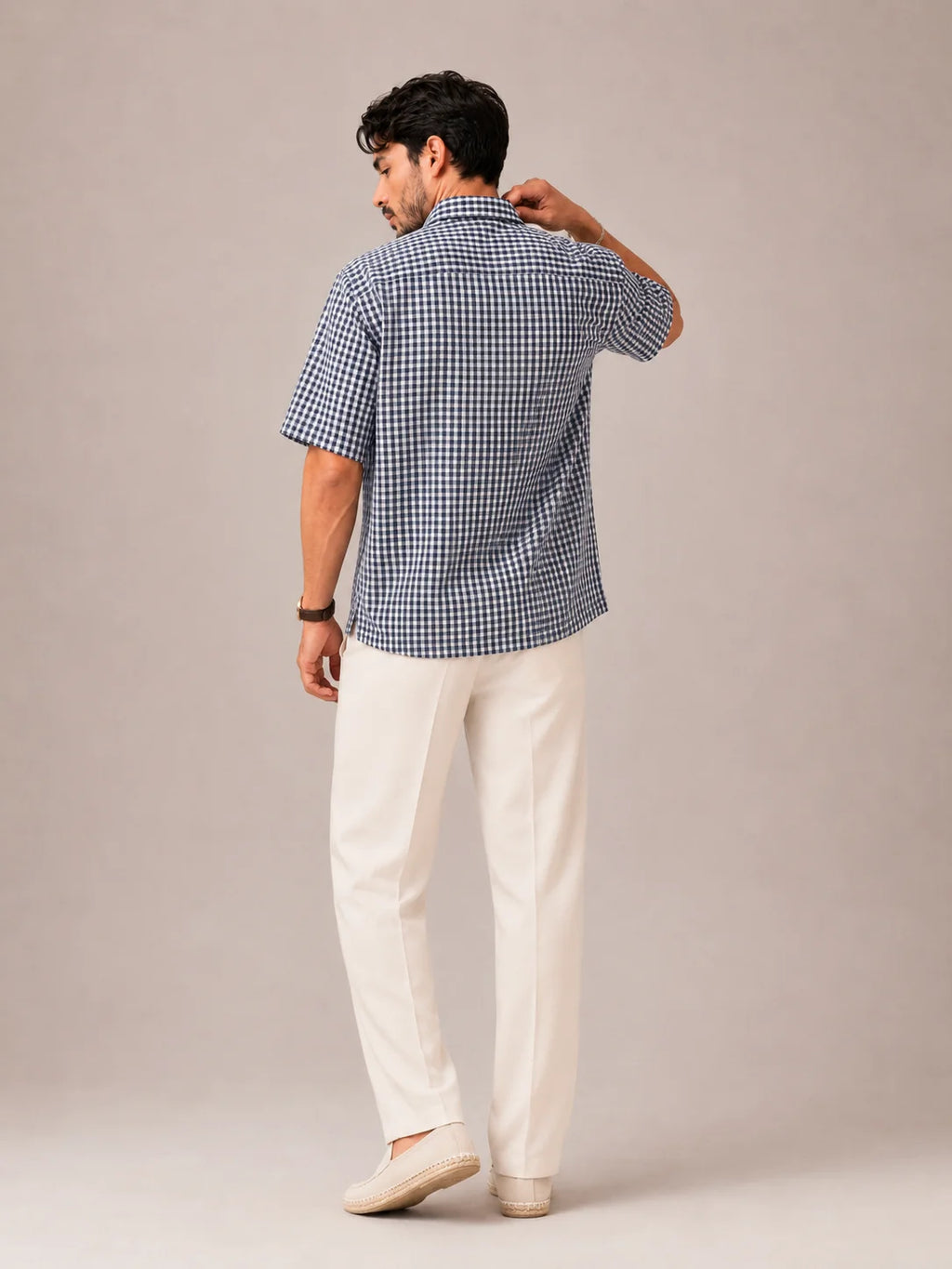 Navy Mosaic Shirt