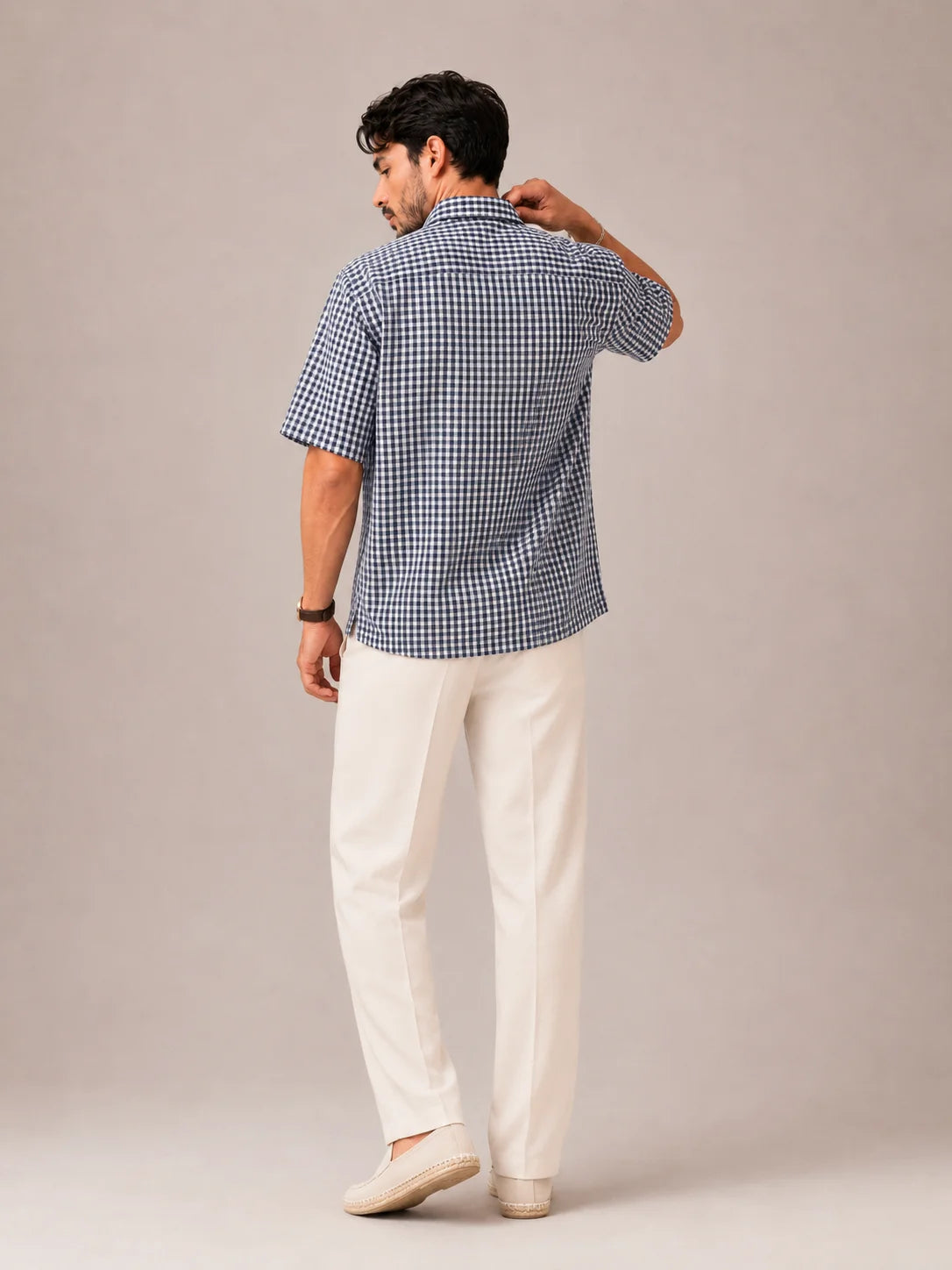 Navy Mosaic Shirt