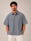 Navy Mosaic Shirt